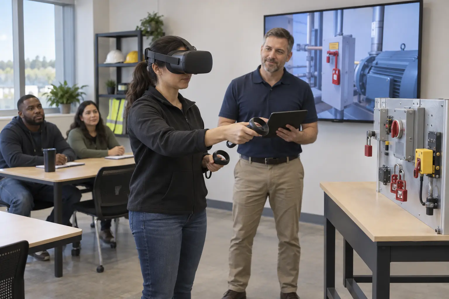 LOTO VR training session